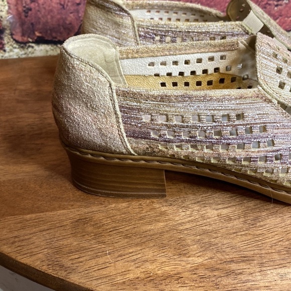 Rieker Anti-stress Slip On Mesh Neutral Perforated Loafers Size 6 - Picture 5 of 16
